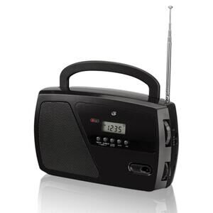 Portable AM/FM Radio with Digital Clock and Alarm